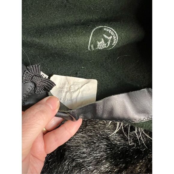 Faustmann WOOL Hat Green fedora lodenhut Oktoberfest 61 - Picture 5 of 6